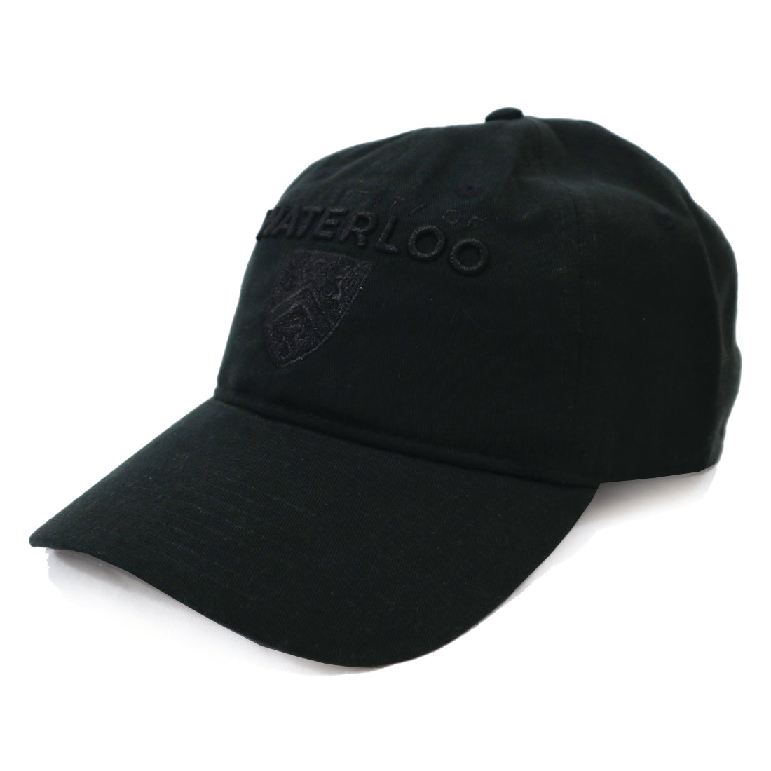 Picture of UWaterloo Black Monochrome Dad Hat Colour: Black