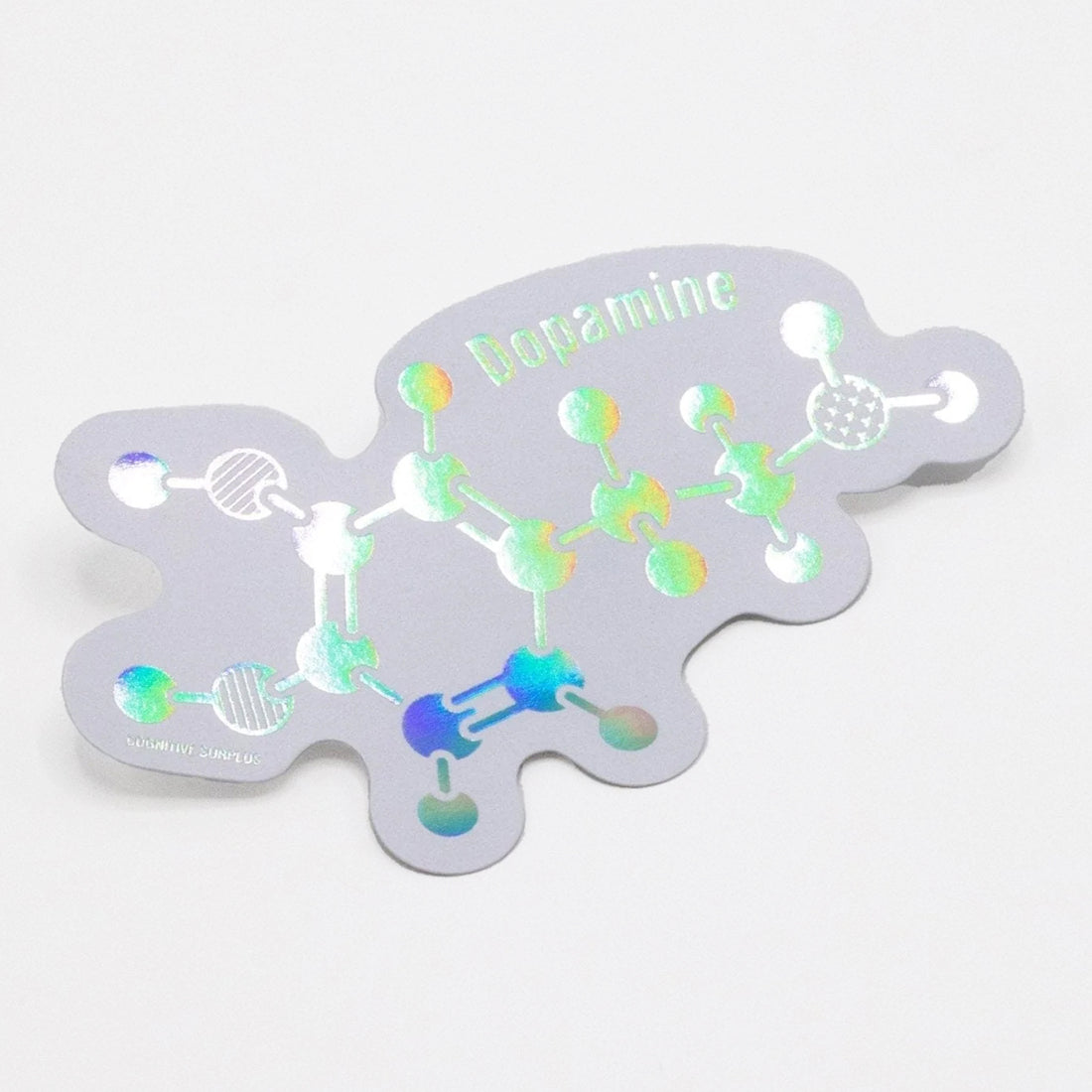 Picture of Cognitive Surplus Eco Friendly Metallic Rainbow Foil Stickers Type: Dopamine Pleasure Molecule