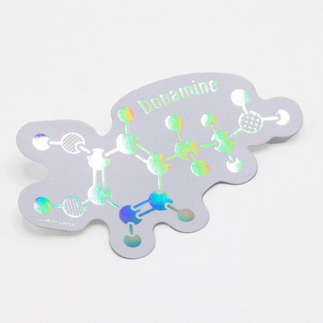 Picture of Cognitive Surplus Eco Friendly Metallic Rainbow Foil Stickers Type: Dopamine Pleasure Molecule