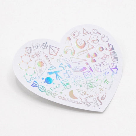 Picture of Cognitive Surplus Eco Friendly Metallic Rainbow Foil Stickers Type: Science is Love