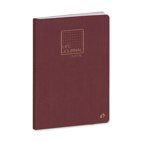 Picture of Quo Vadis Life Journal Dots Slim Notebook Colour: Brown
