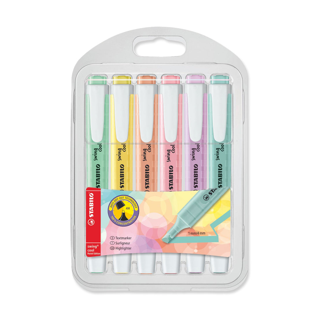 Picture of Stabilo Swing Cool Pastel Highlighter - 6Pack