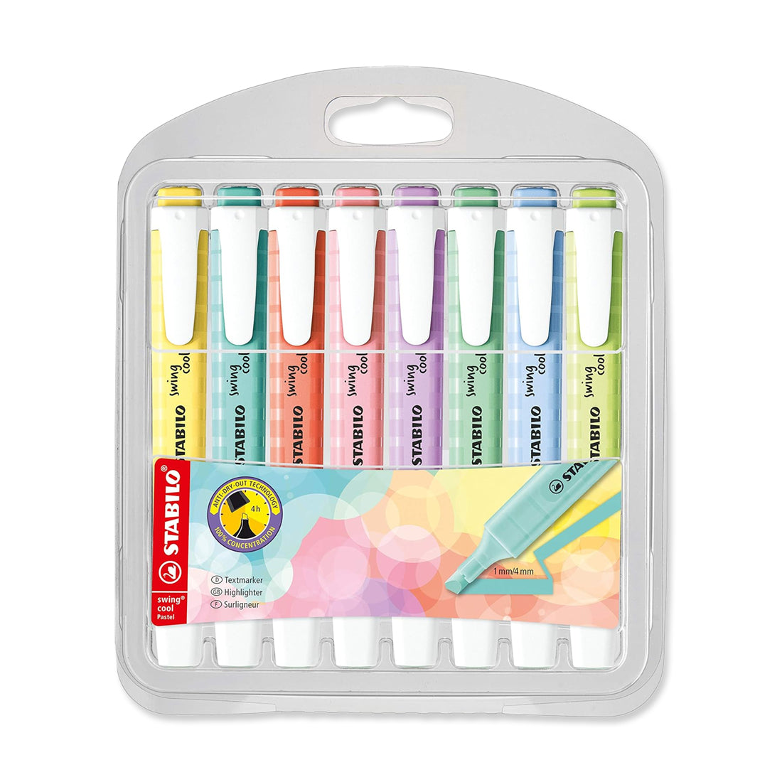 Picture of Stabilo Swing Cool Pastel Highlighter - 8Pack