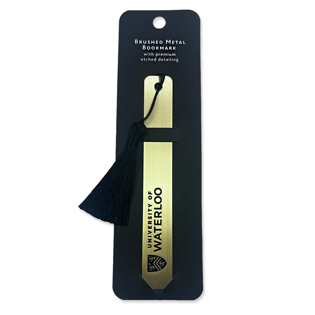 Picture of UWaterloo Brass Bookmark - Metallic Gold