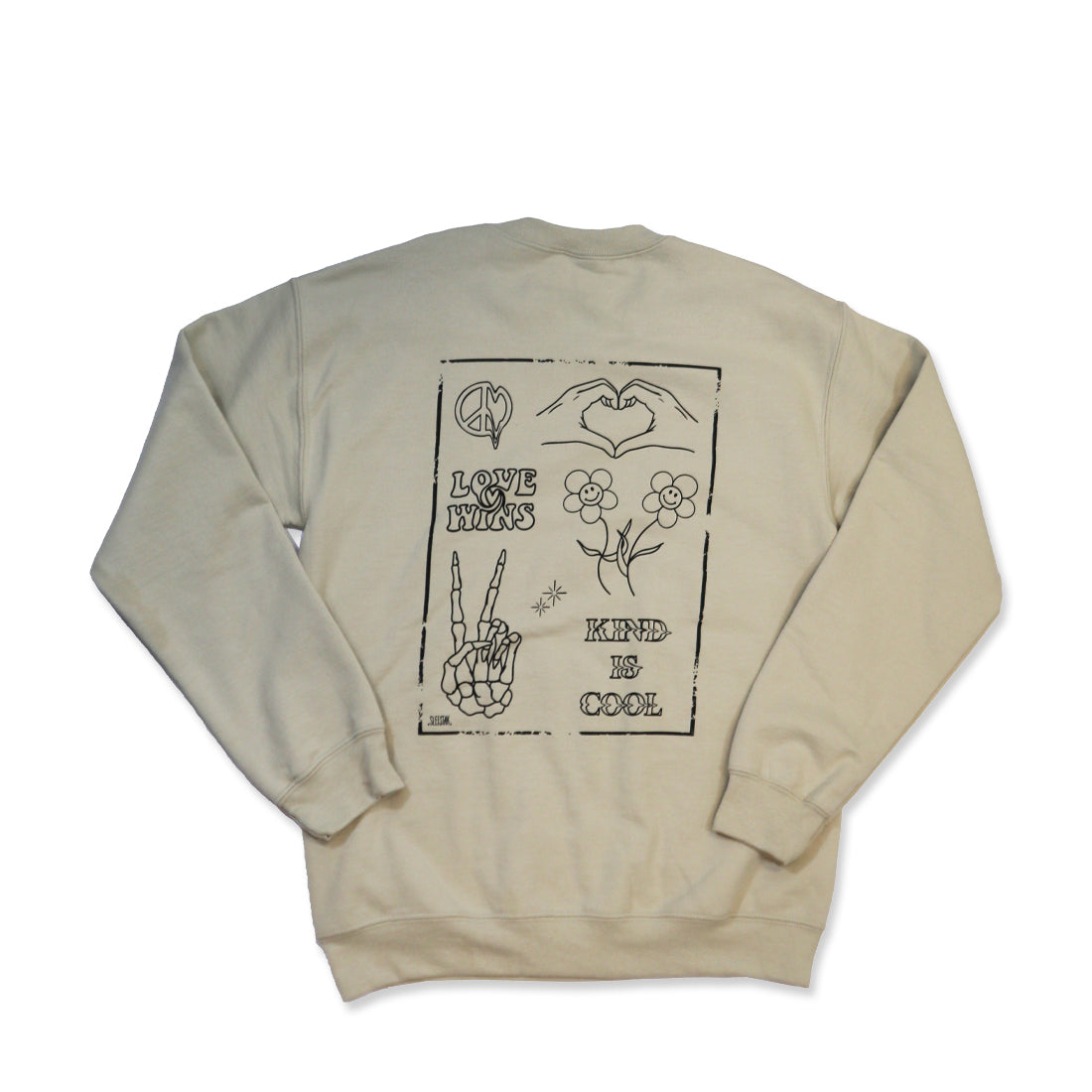 Alternate view of Love Wins Crewneck - The Get Real Movement