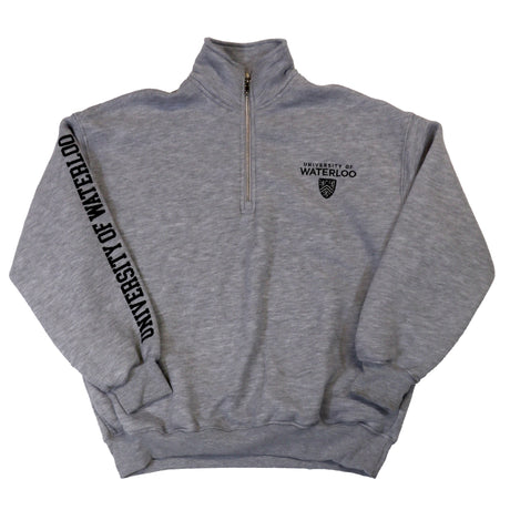 Picture of UWaterloo Oversized Quarter-Zip Colour: Grey
