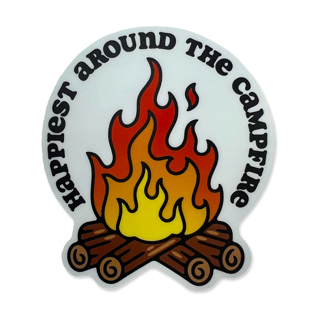 Picture of The Great Outdoors Stickers Type: Happy Campfire