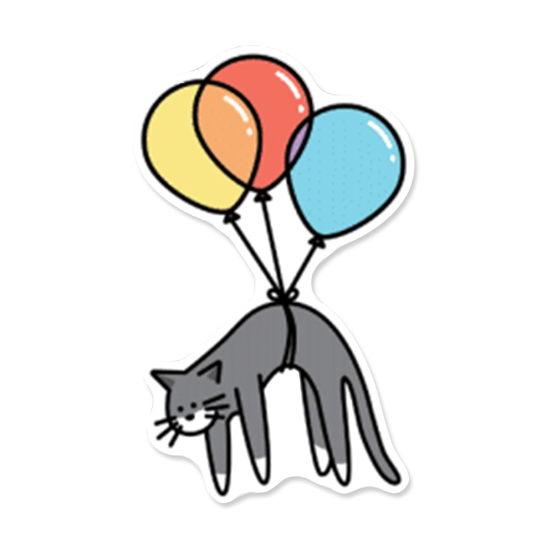 Picture of Wildlife + Pets Stickers Type: Balloon Cat