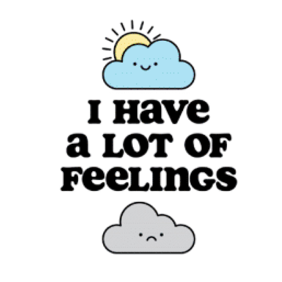 Picture of Phrases (Stickers Northwest) - IHaveALotOfFeelingsClouds
