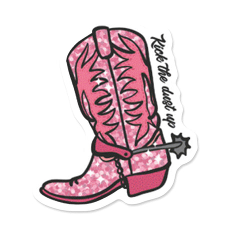 Picture of Love & Kindness Stickers Type: Pink Sparkly Boot