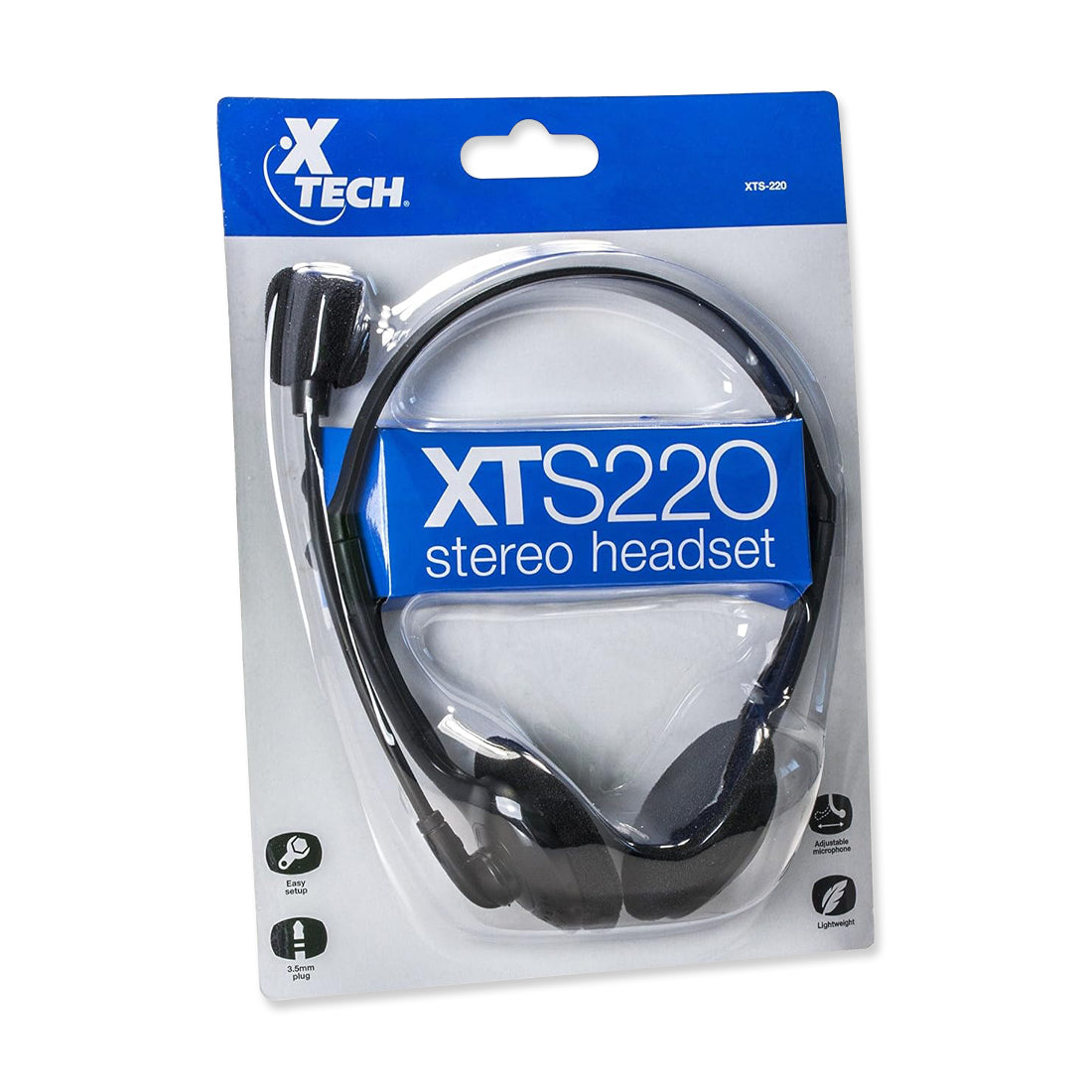 Alternate view of XTECH Wired Headset with Microphone