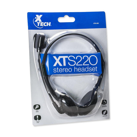 Alternate view of XTECH Wired Headset with Microphone