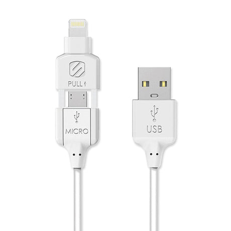 Picture of Scosche Charge & Sync Lightning/Micro USB MFI to USB-C Cable