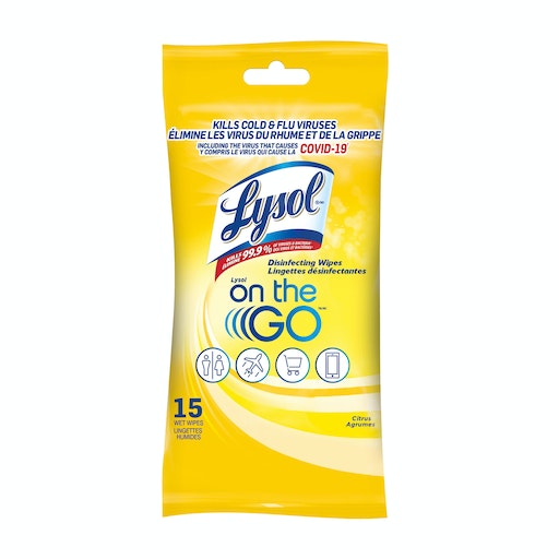 Picture of Lysol on the Go Wipes