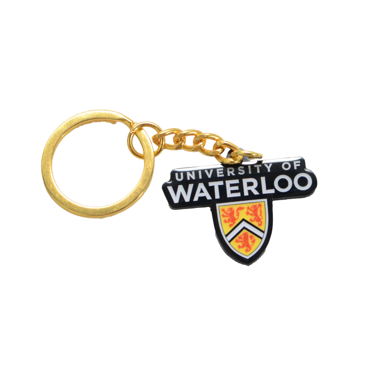Picture of UWaterloo Logo Enamel Keychain