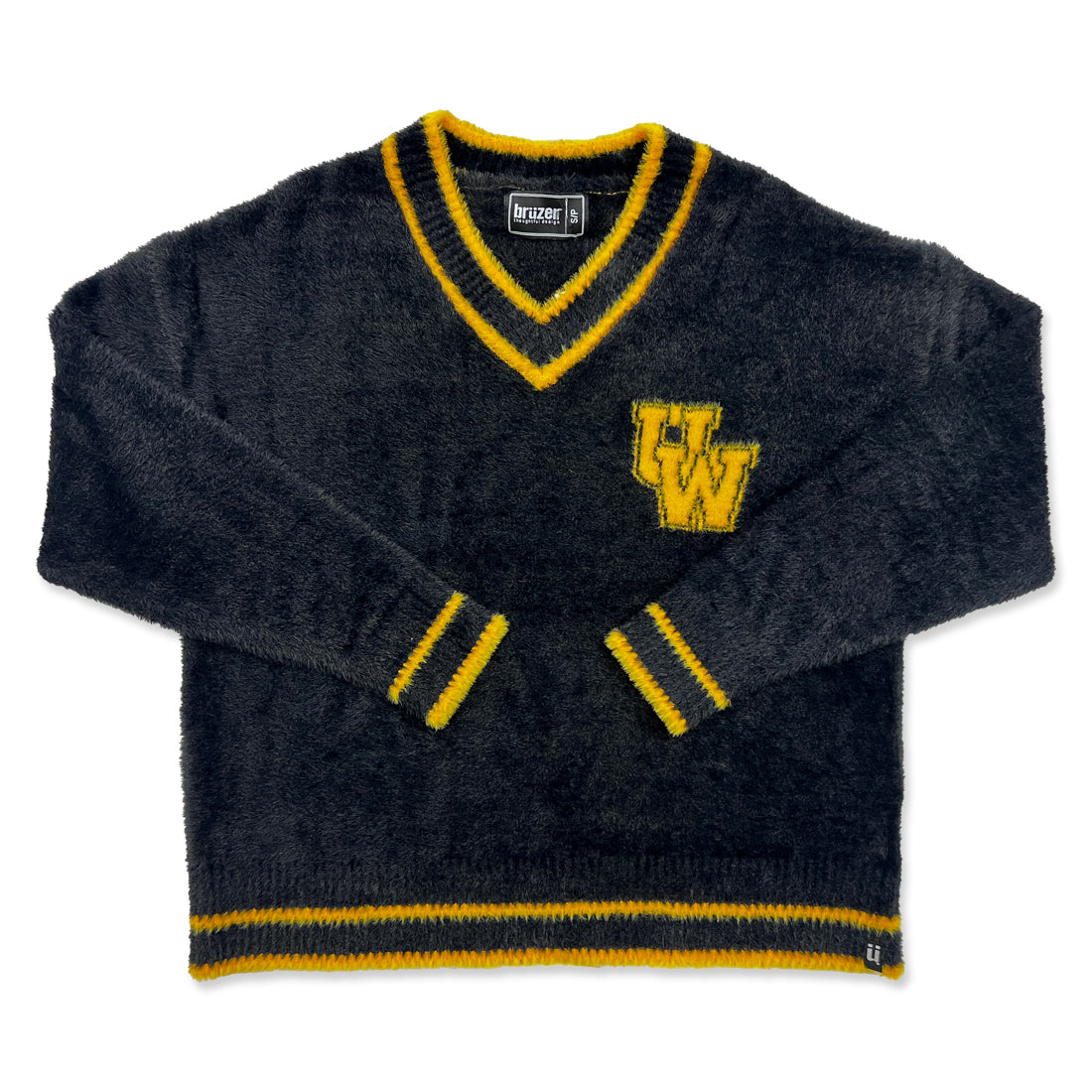 Picture of UW Retro Fuzzy Sweater - Black