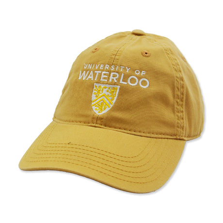 Picture of UWaterloo Shield Relaxed Twill Hat Colour: Straw