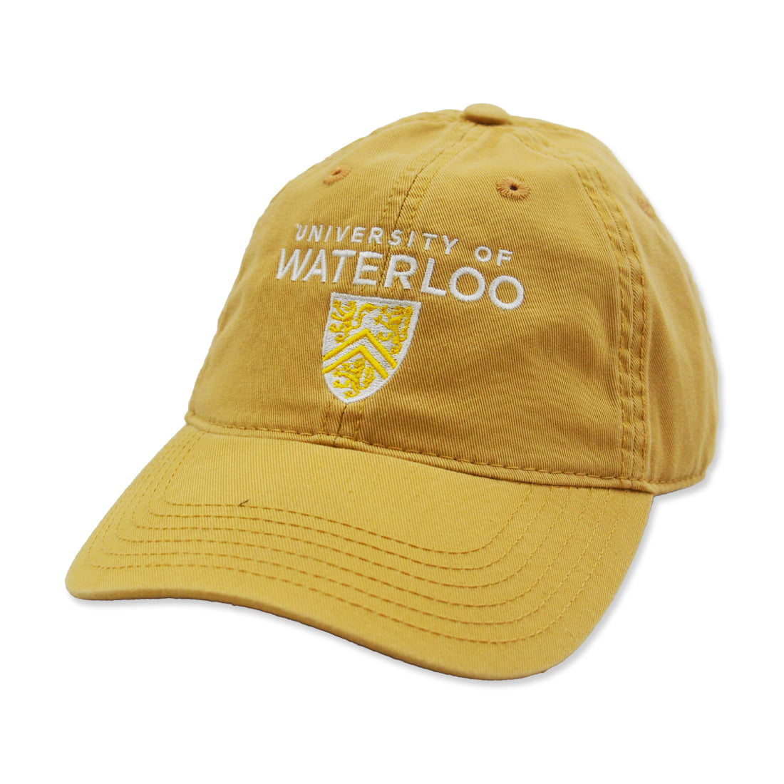 Picture of UWaterloo Shield Relaxed Twill Hat - Straw