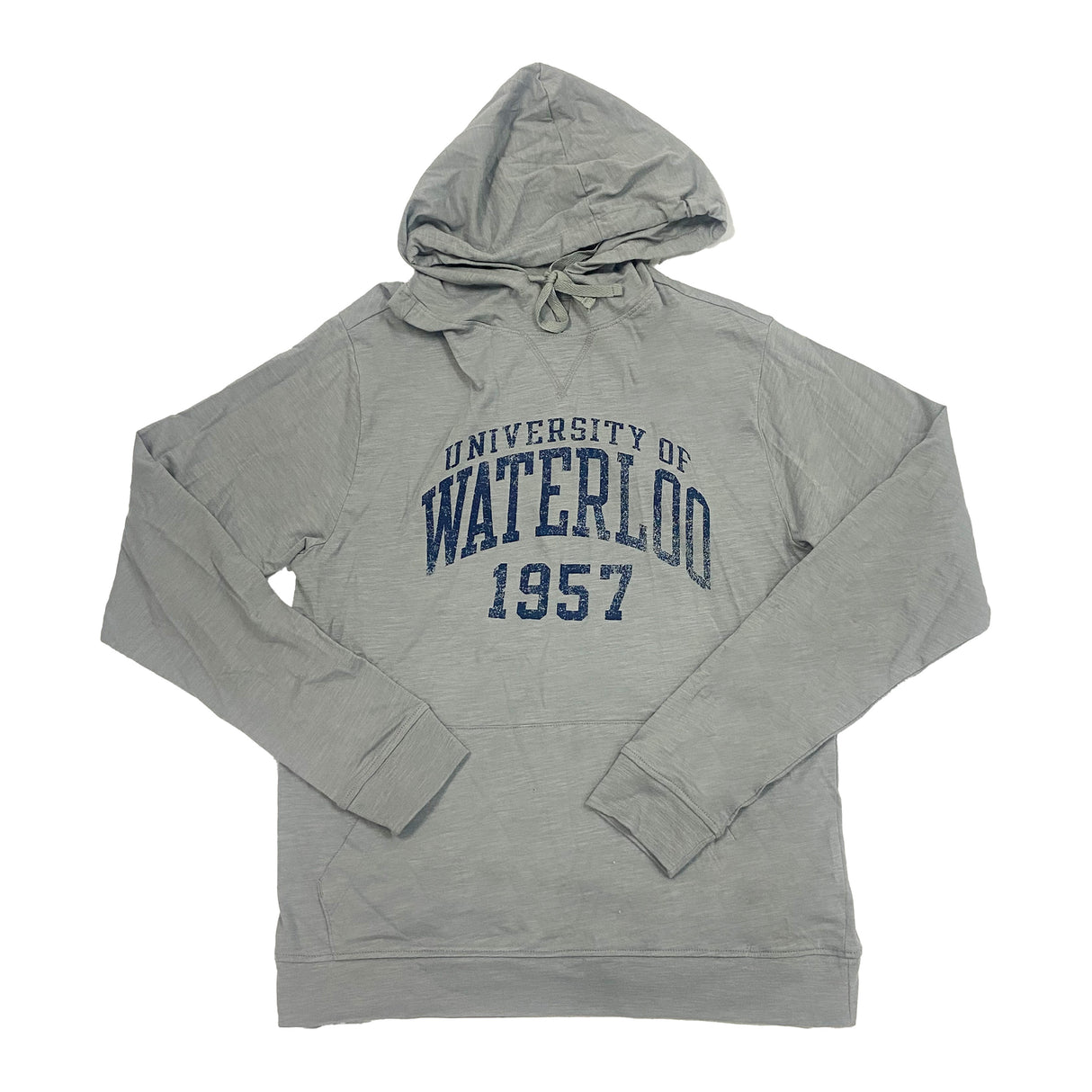 Picture of UWaterloo Long Sleeve Shirt with Hood - Athletic Grey