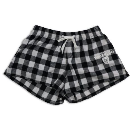 Picture of UWaterloo Plaid Pajama Shorts Colour: Black