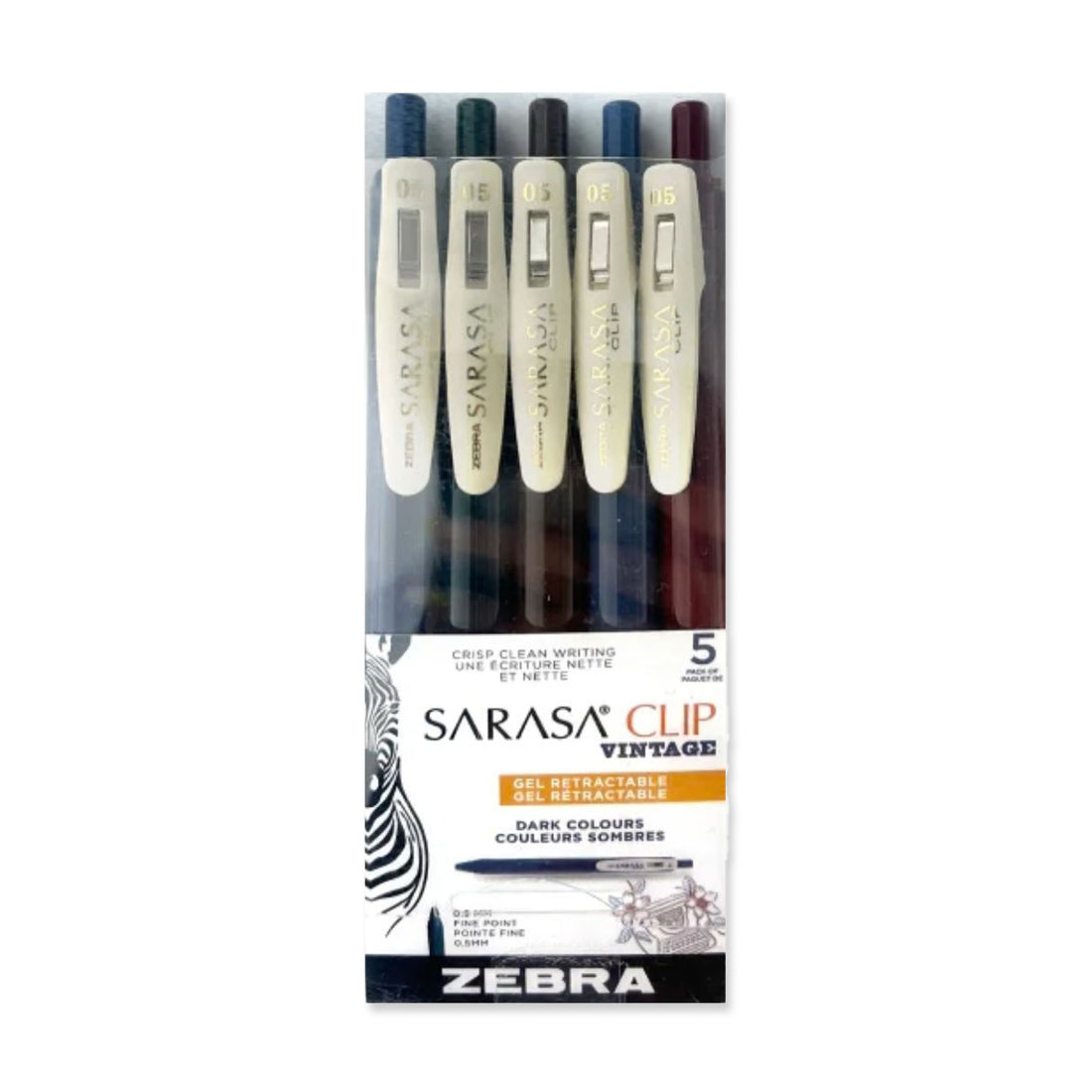 Picture of Sarasa Clip Vintage Gel Pens - VintageDark