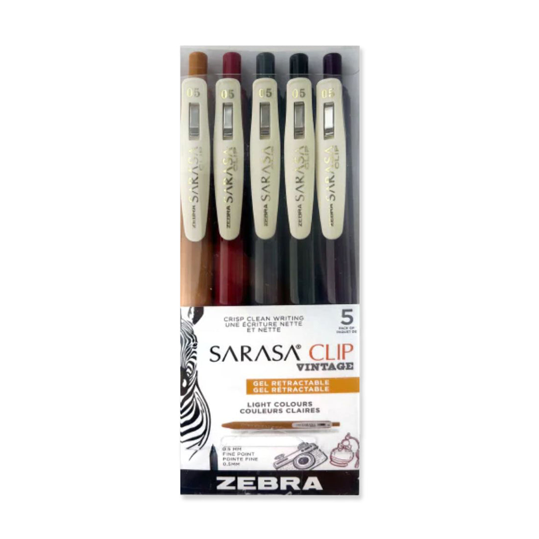 Picture of Sarasa Clip Vintage Gel Pens - VintageLight