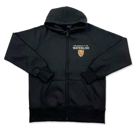 Picture of UWaterloo Crested Full Zip Colour: Black
