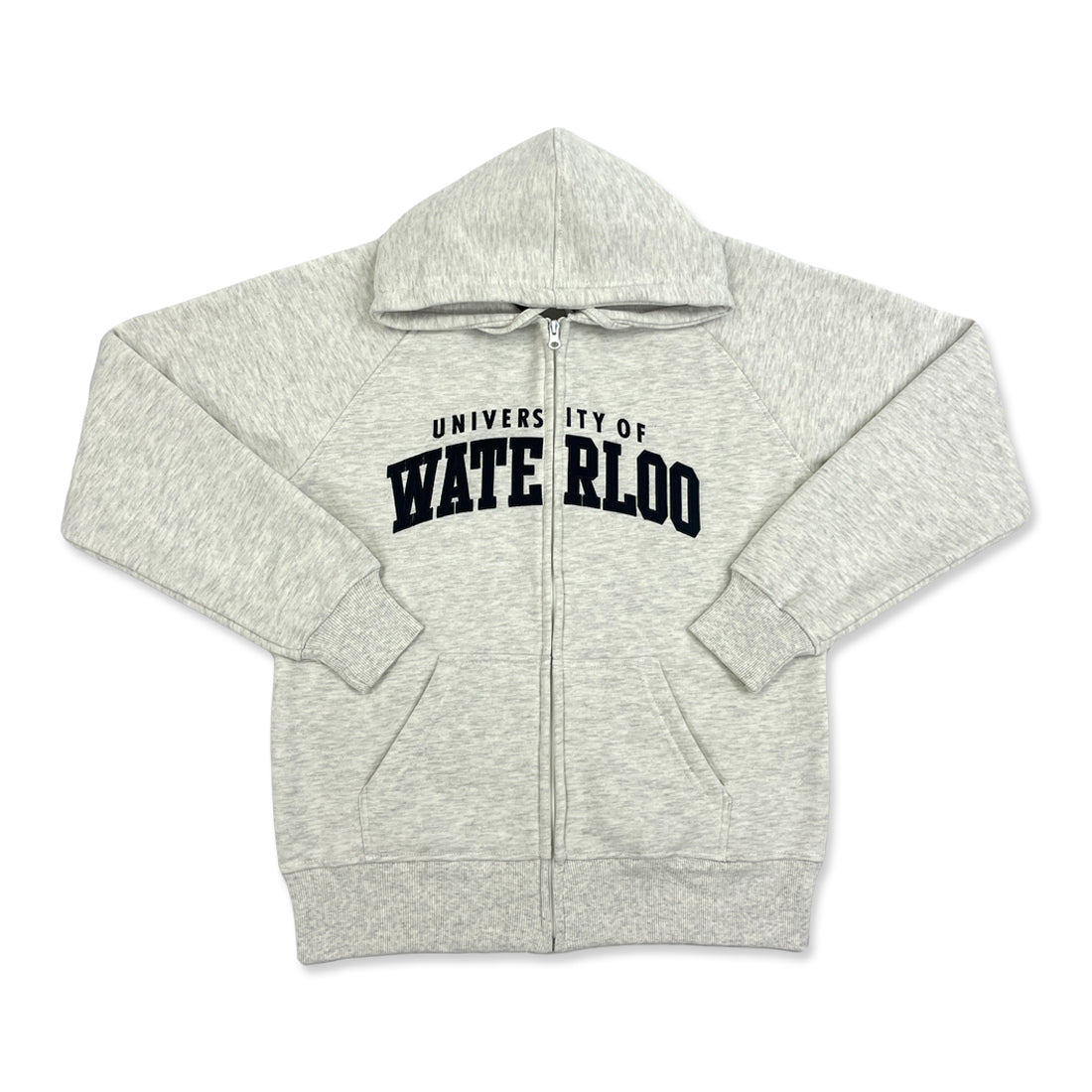 Picture of UWaterloo Full Zip Full Front - Light Grey