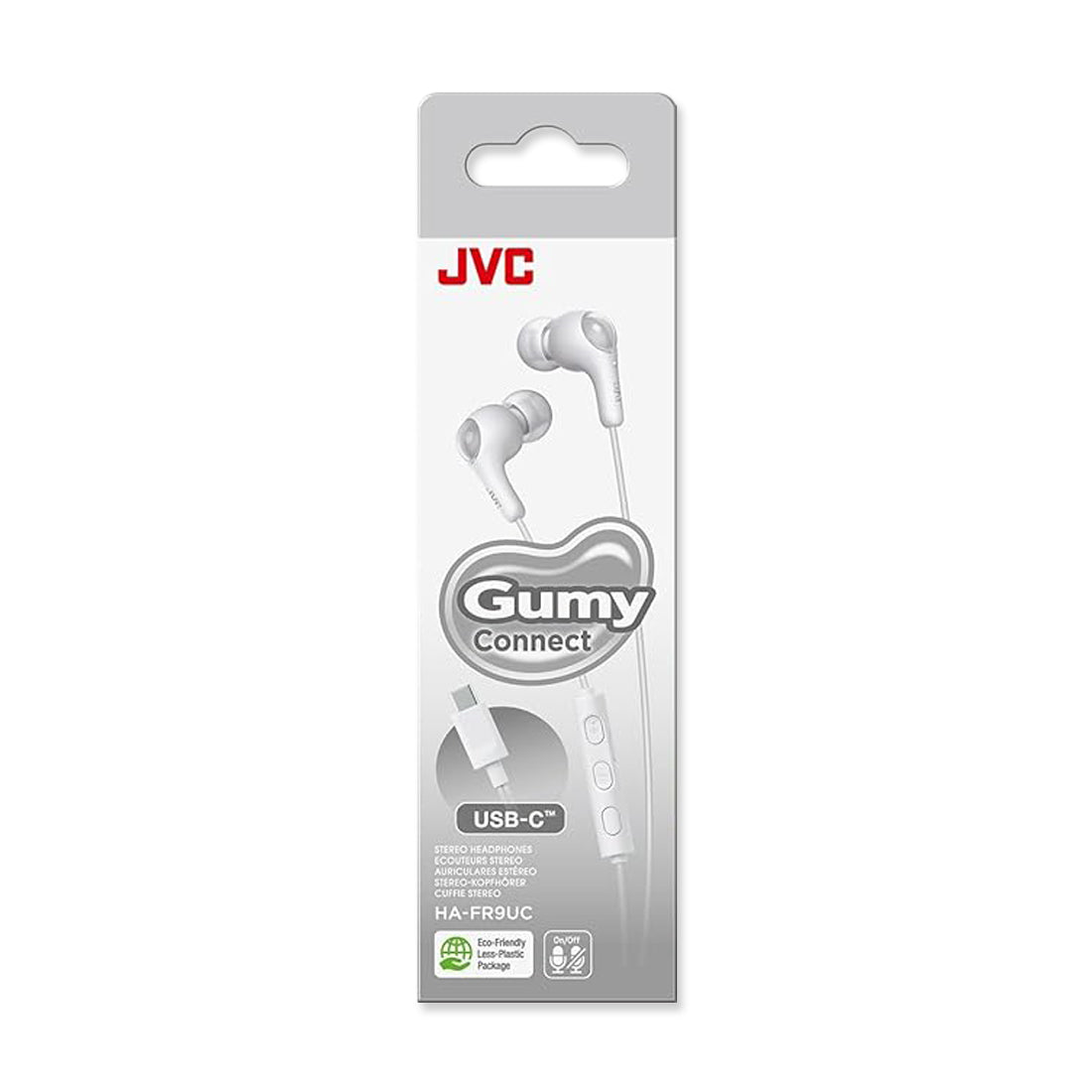 Picture of JVC Gummy Connect USB-C Wired Earbud Headphones - White
