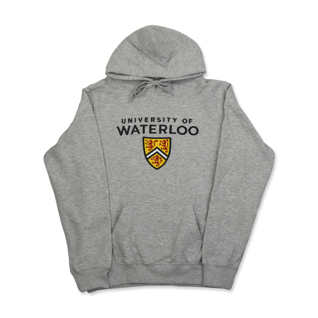 Picture of UWaterloo Shield Hoodie - Athletic Grey
