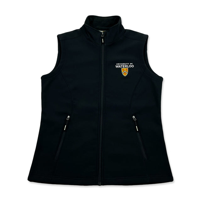 Picture of UWaterloo Women's Soft Shell Vest Colour: Black
