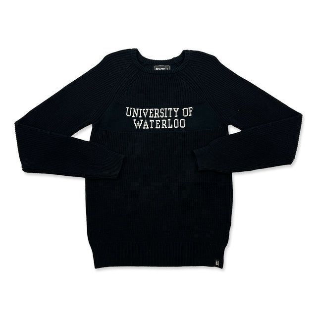 Picture of UWaterloo Fisher Knit Crewneck Colour: Black