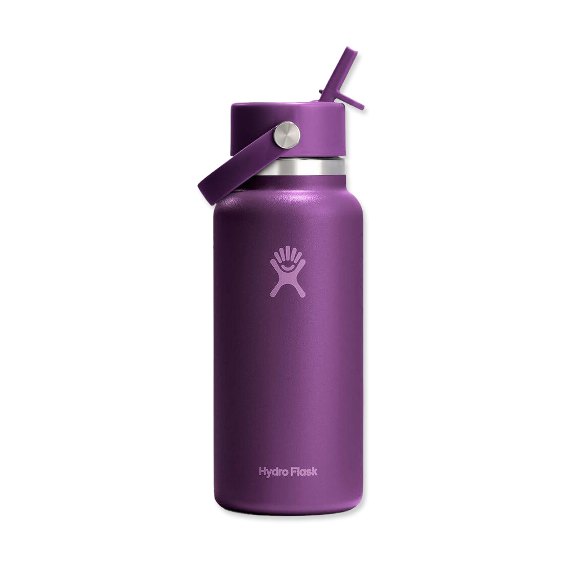 Picture of Hydro Flask Wide Mouth Colour-Matched Flex Straw Cap Bottle 32oz - Beachplum