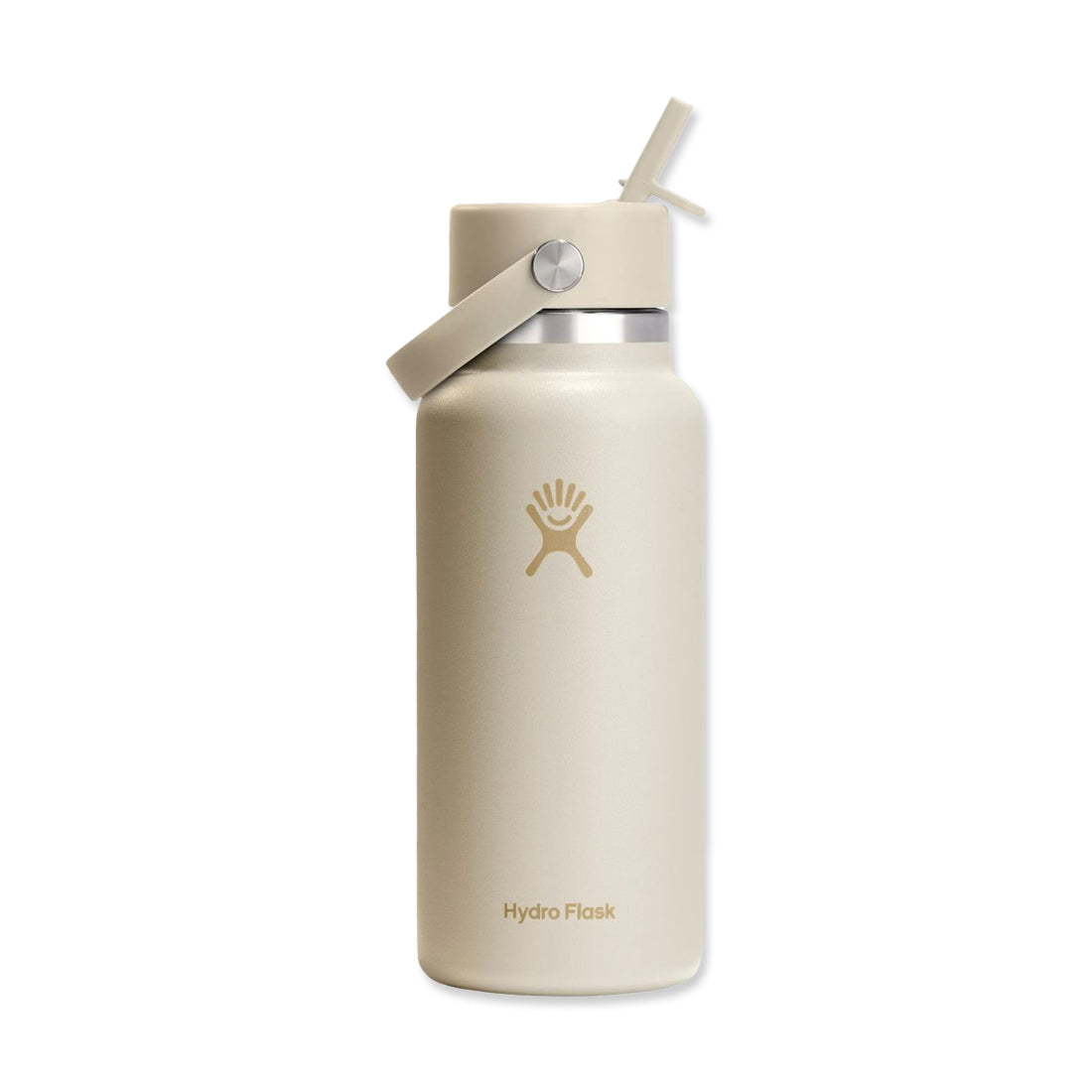 Picture of Hydro Flask Wide Mouth Colour-Matched Flex Straw Cap Bottle 32oz - Coconut