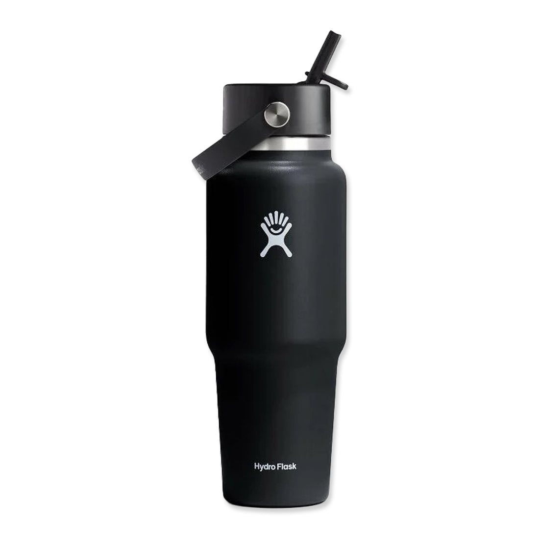 Picture of Hydro Flask Wide Mouth Flex Straw Cap Travel Bottle 32oz - Black