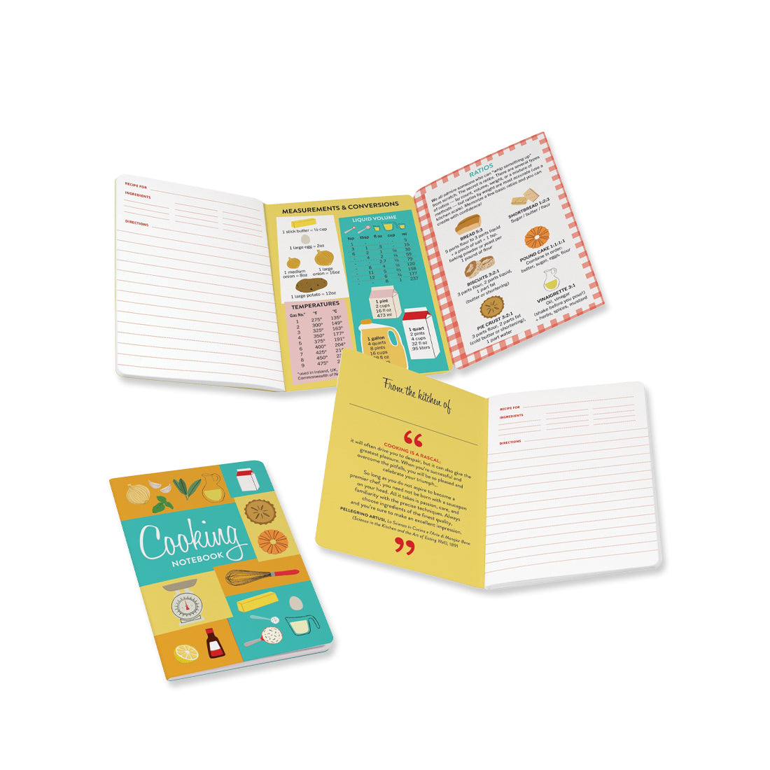 Alternate view of Notebooks - The Unemployed Philosopher's Guild Type: Cooking Notebook