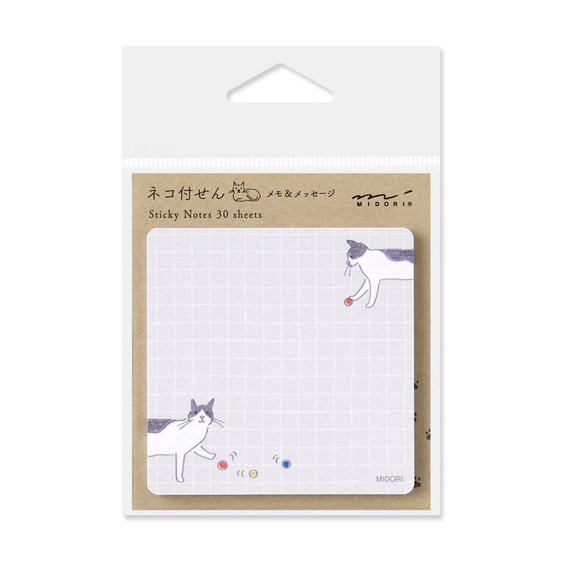 Picture of Midori Sticky Notes - BallAndCat