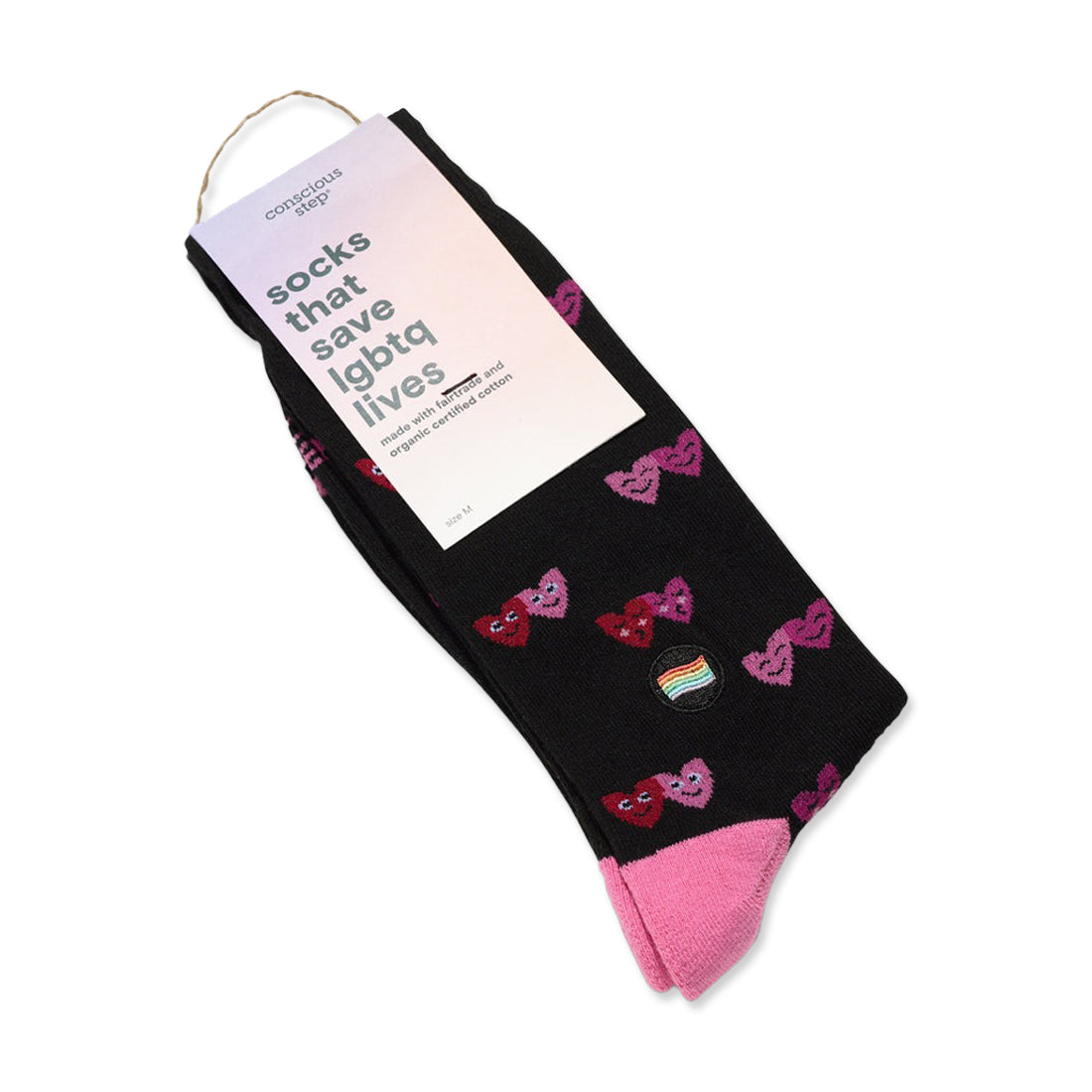 Picture of Conscious Step Socks That Save LGBTQ Lives Pink Type: Socks That Save LGBTQ Lives