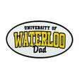 Picture of UWaterloo Mom + Dad Oval Sticker Type: Dad