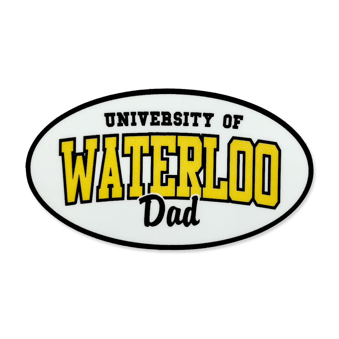 Picture of UWaterloo Mom + Dad Oval Sticker