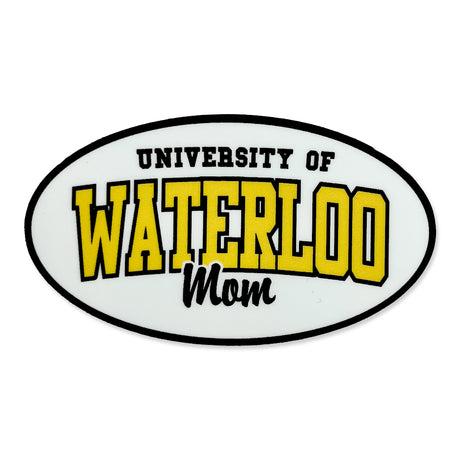 Picture of UWaterloo Mom + Dad Oval Sticker Type: Mom