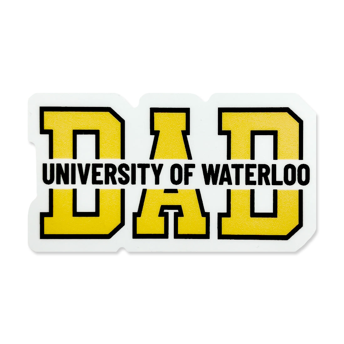 Picture of UWaterloo Mom + Dad Square Sticker Type: Dad