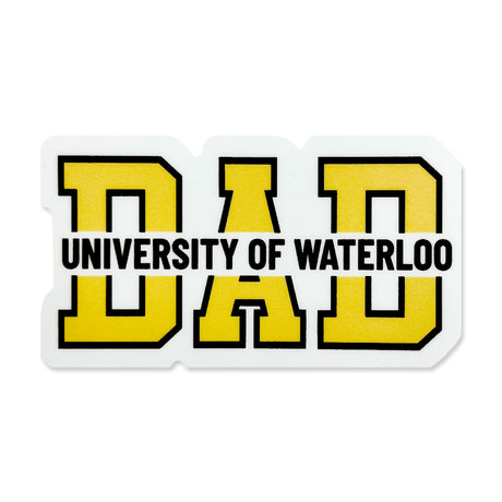 Picture of UWaterloo Mom + Dad Square Sticker Type: Dad