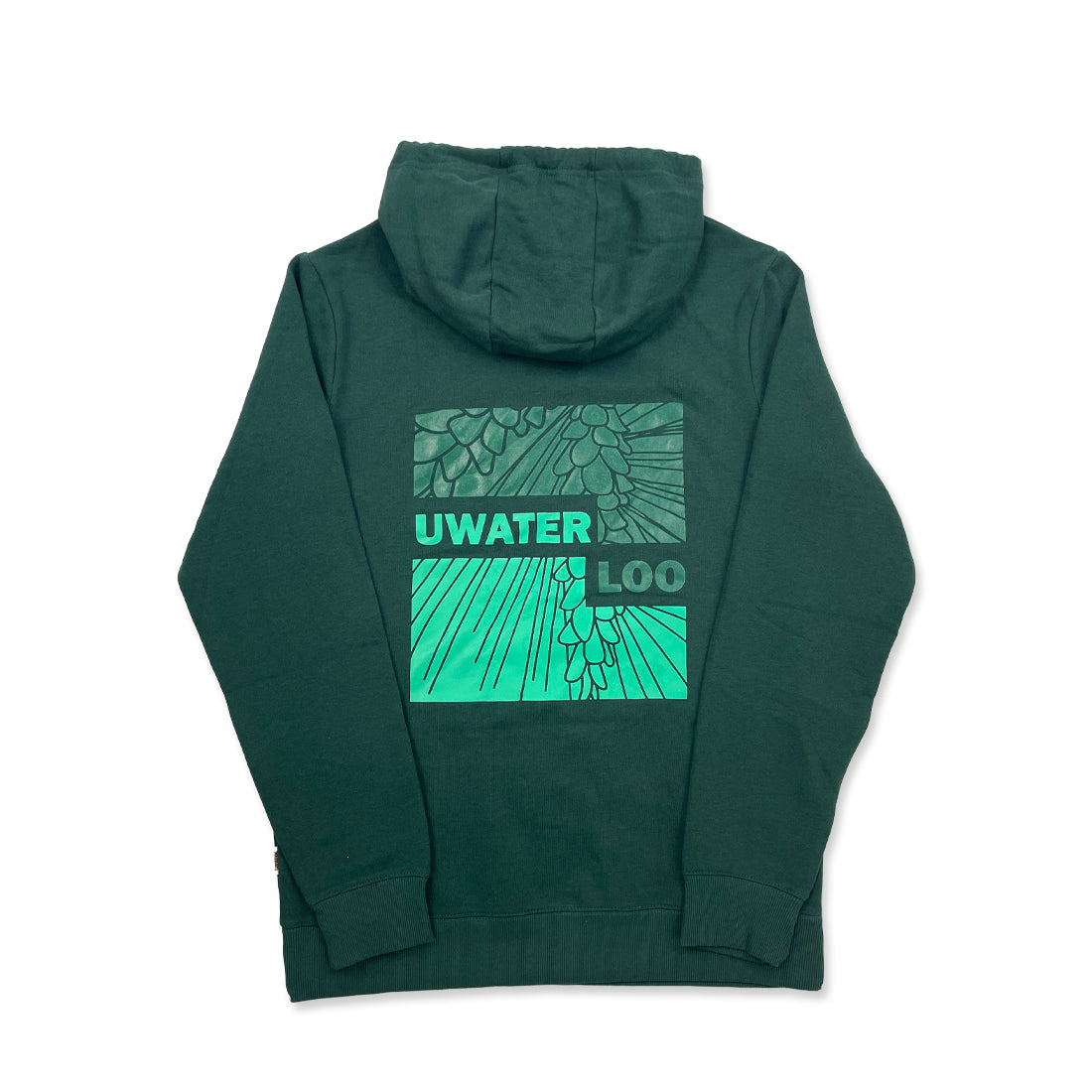 Alternate view of UWaterloo Tentree Hoodie Colour: Forest Pine