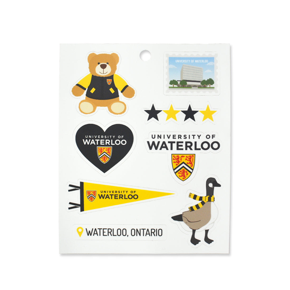 Picture of UWaterloo Assorted Sticker Sheet
