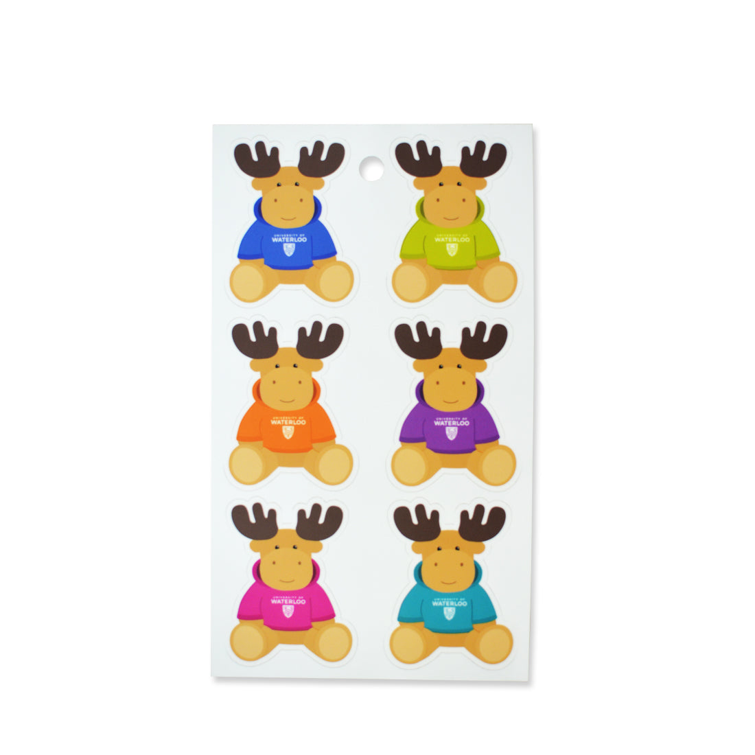 Picture of UWaterloo Faculty Moose Sticker Sheet
