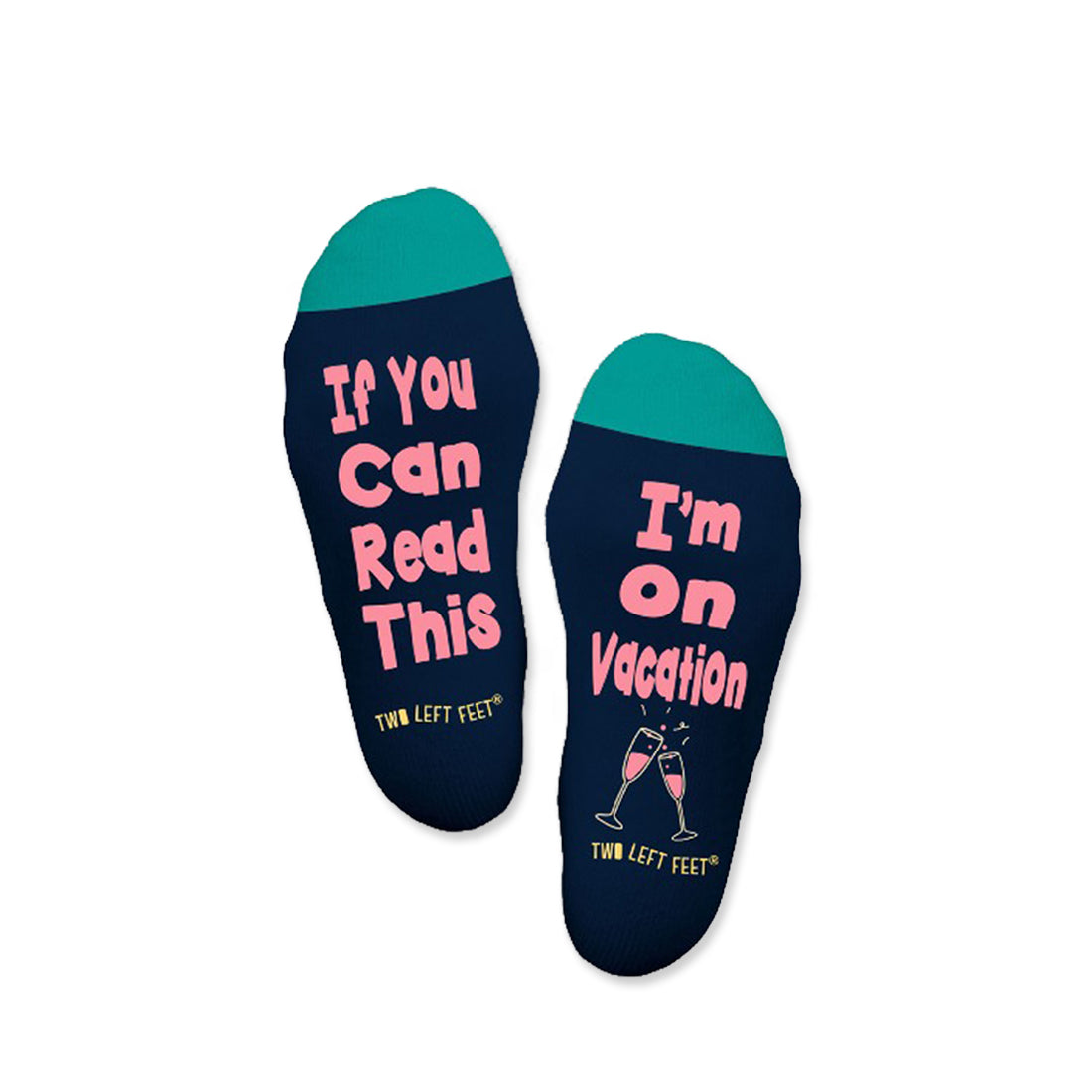 Alternate view of Two Left Feet Sock Co. Crew Socks Type: Beach Please