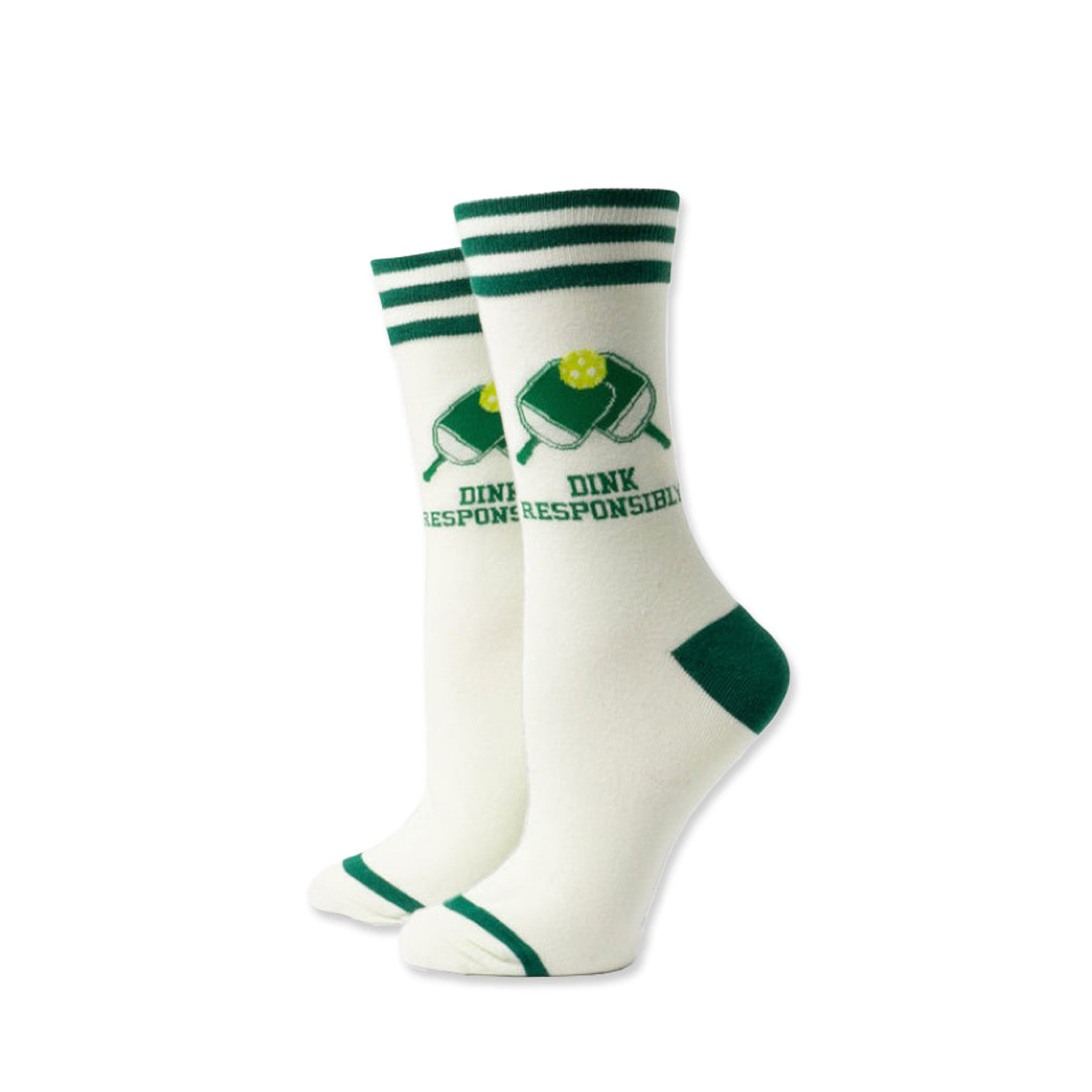 Picture of Two Left Feet Sock Co. Crew Socks Type: Dink Responsibly