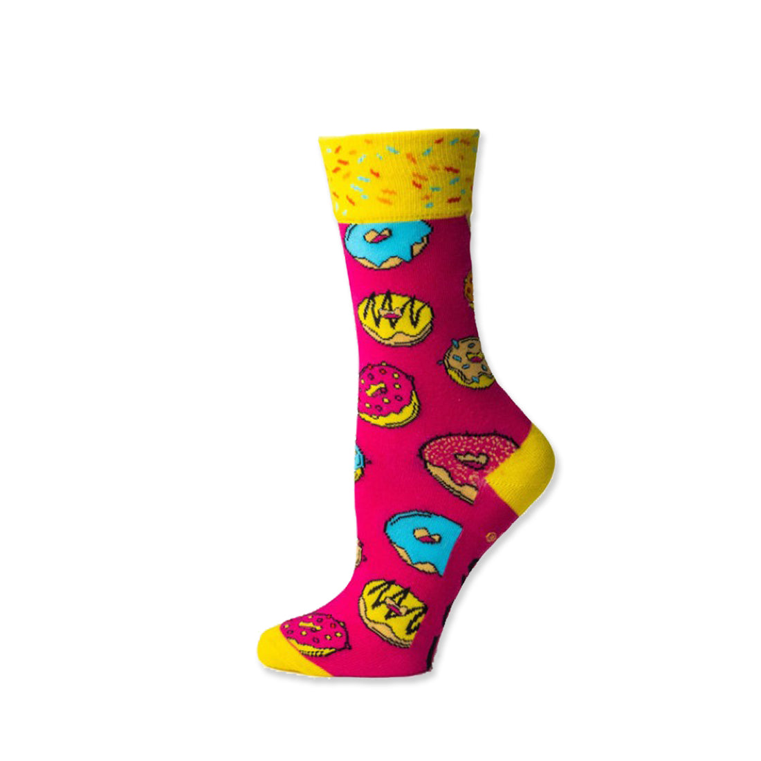 Picture of Two Left Feet Sock Co. Crew Socks Type: Donut Mind