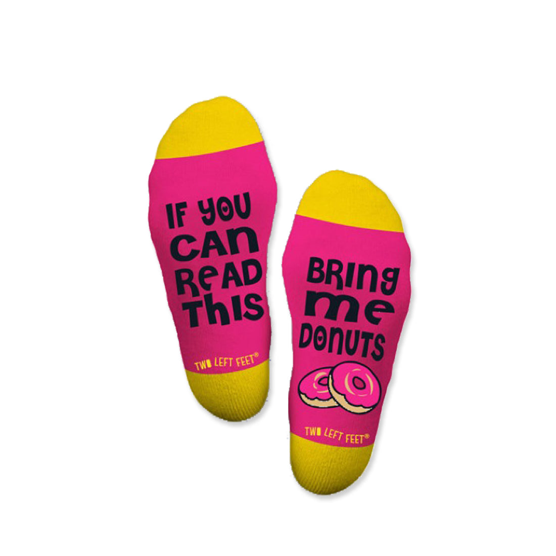 Alternate view of Two Left Feet Sock Co. Crew Socks Type: Donut Mind